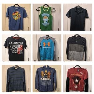 Lot of 9 Kids Shirts Size L